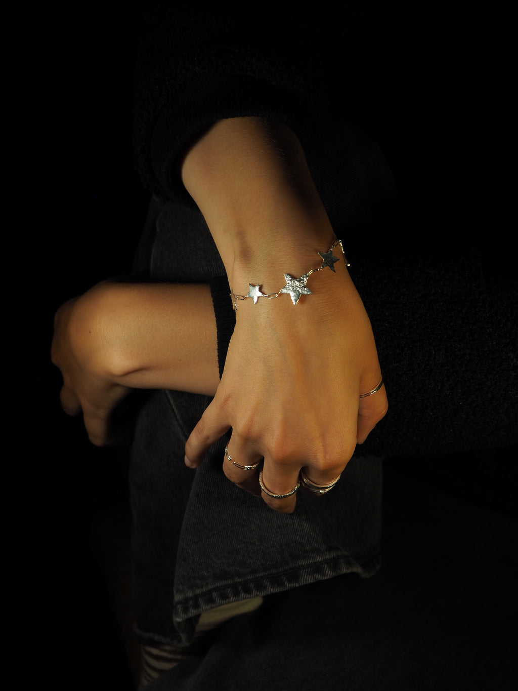 Bracelet constellé de grandes étoiles ✨