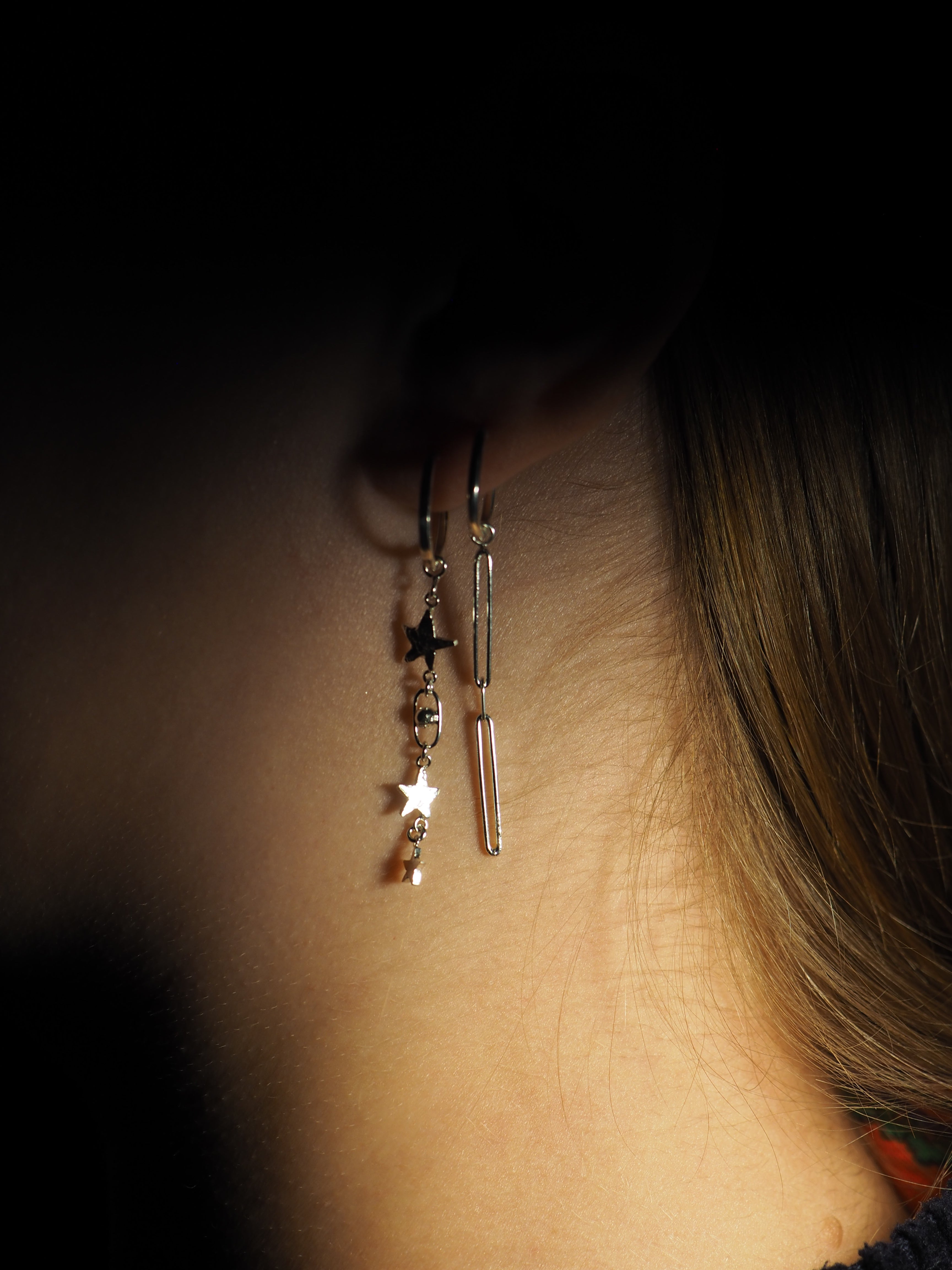 Pendentifs maille rectangle courts (paire)