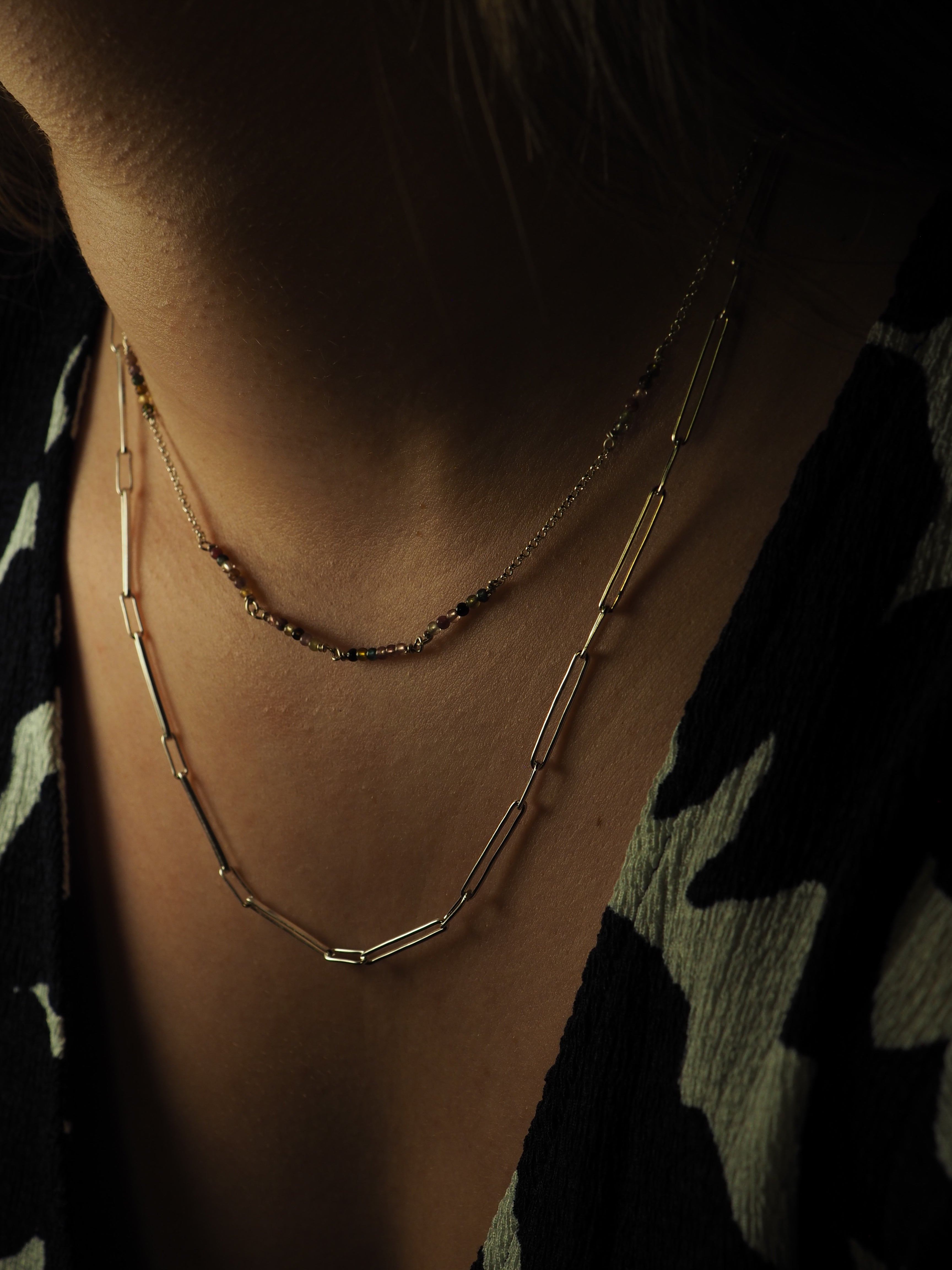 Chaine mailles rectangles allongées ✨