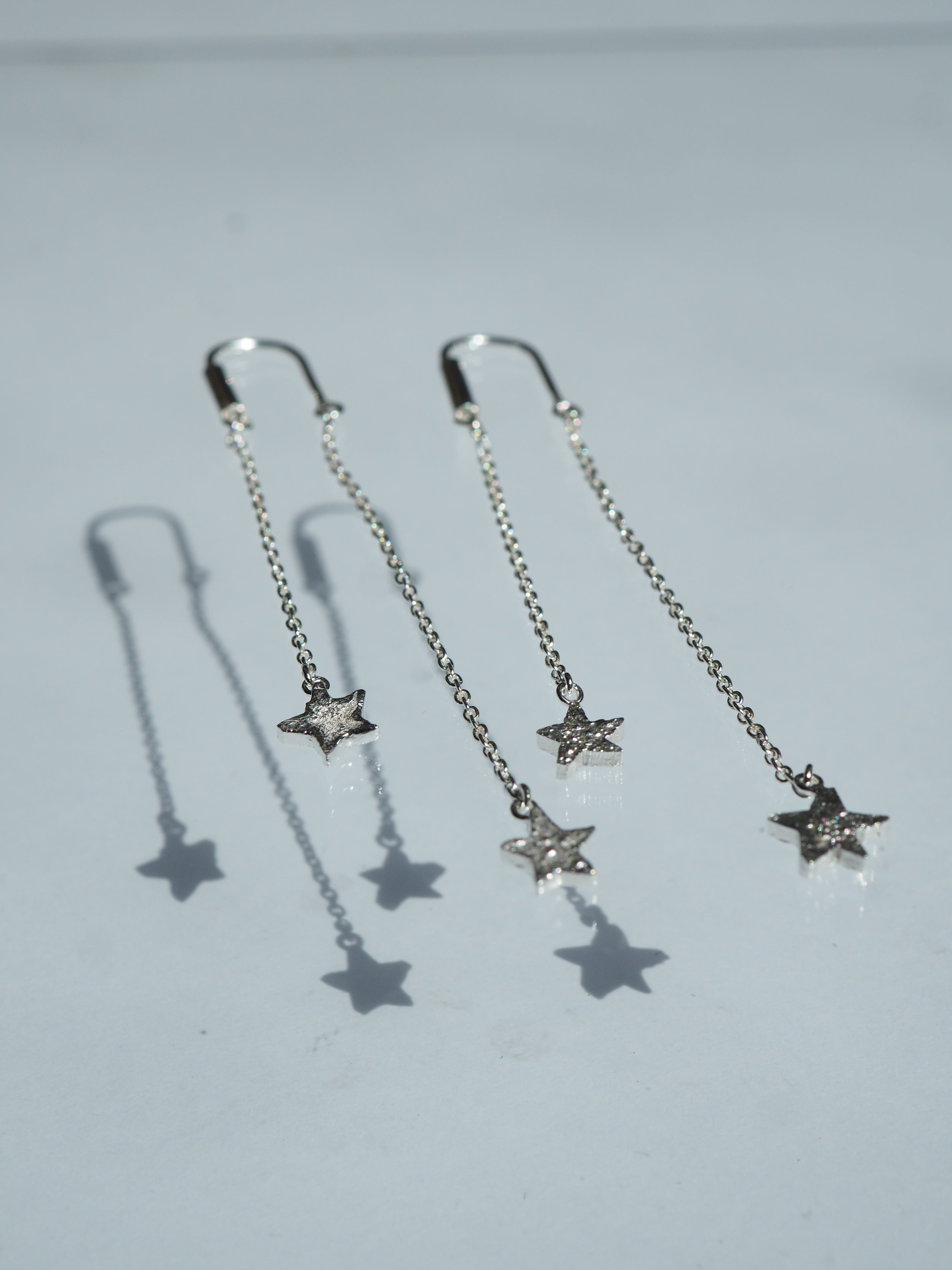 Boucles d’oreilles en chute d’étoiles✨