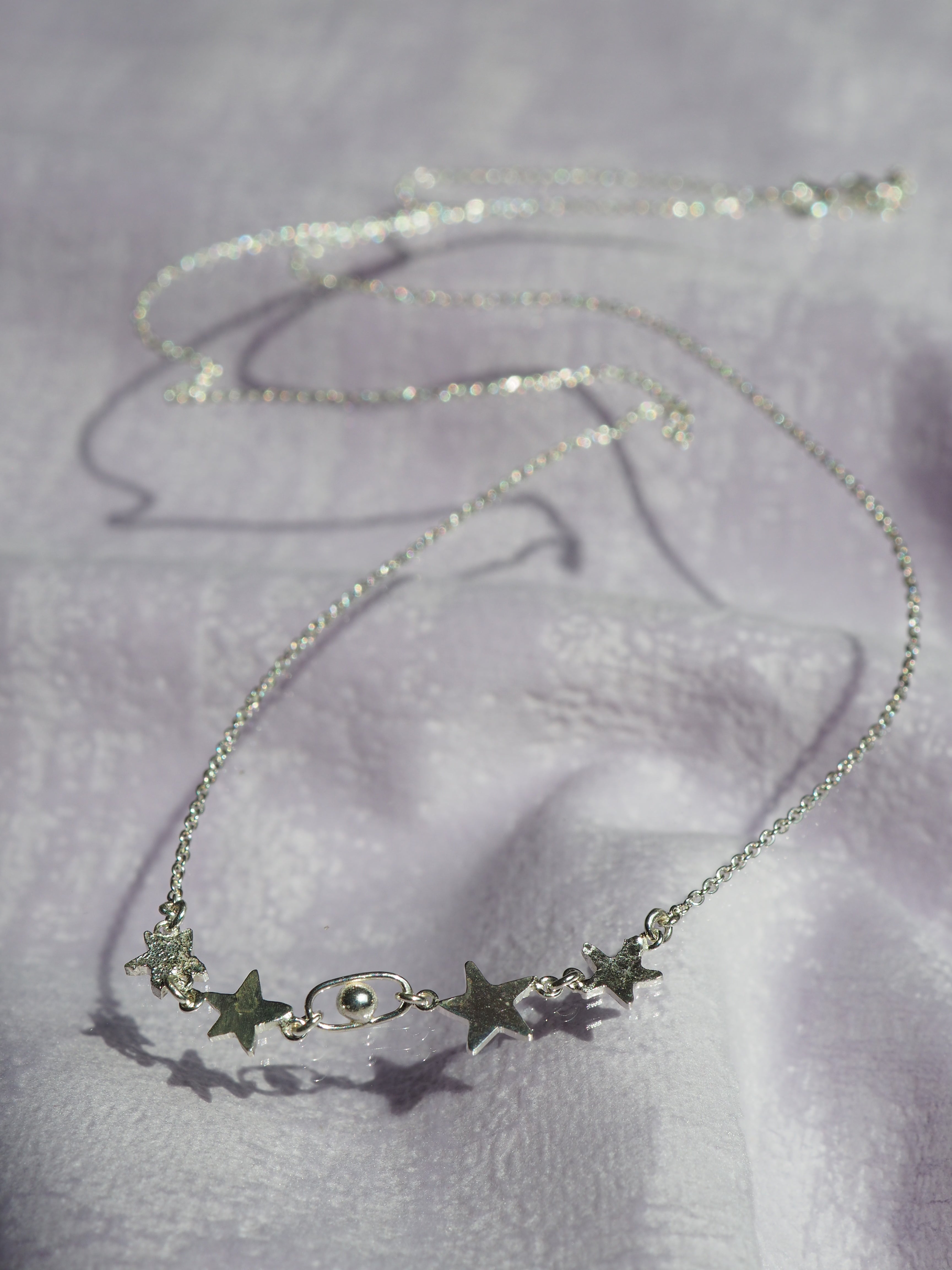 Pièce unique - Collier constellées d'étoiles et de planètes ✨
