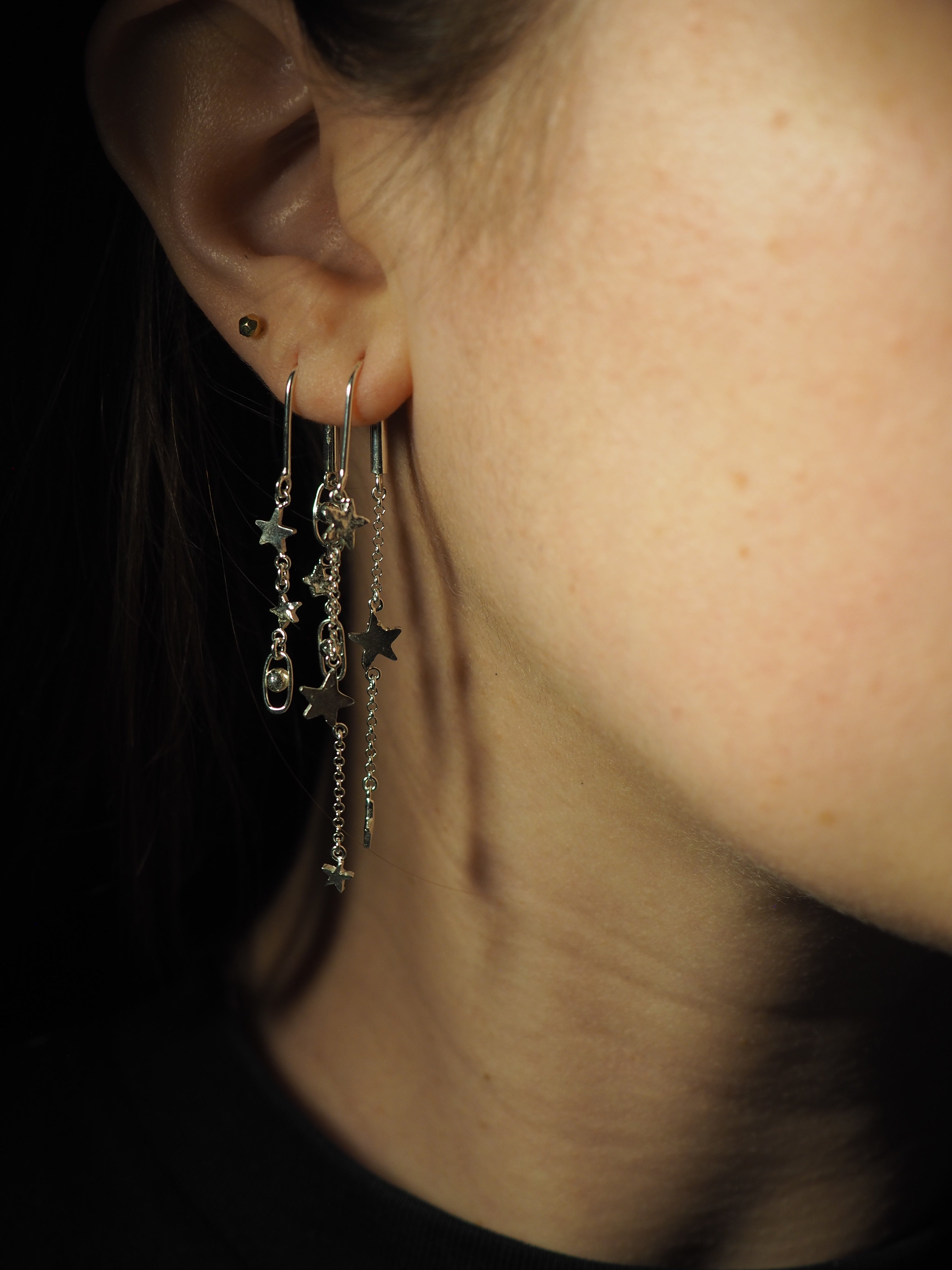 Boucles d'oreilles en pluie d'étoiles ✨